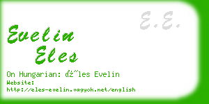 evelin eles business card